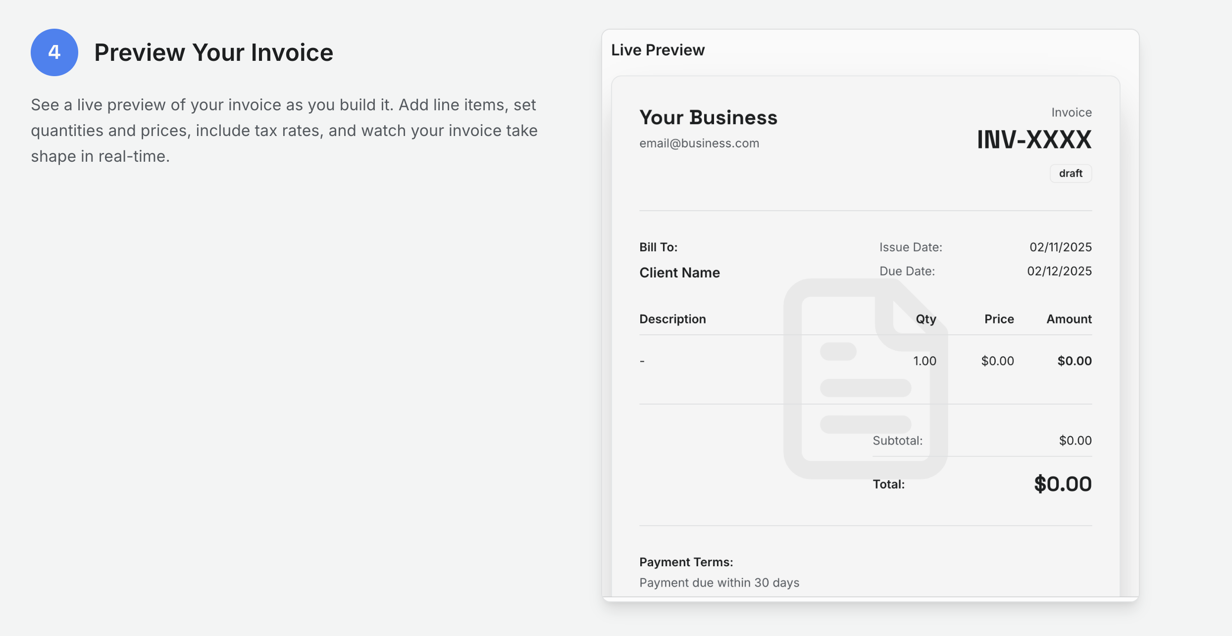 Free Invoice Generator screenshot 5