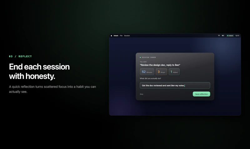 Intent screenshot 4