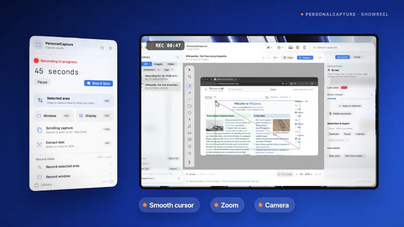 PersonalCapture screenshot 2