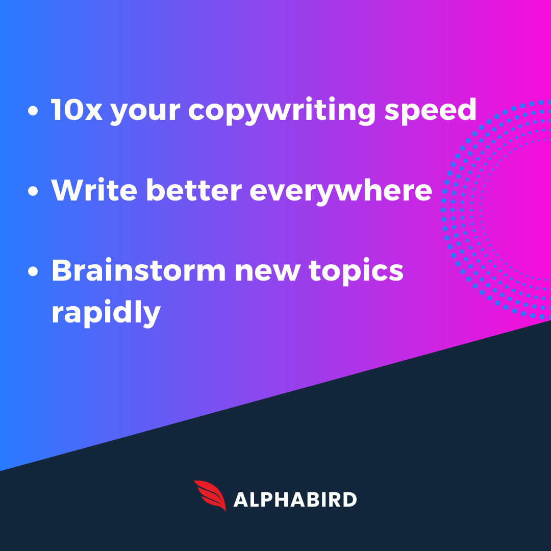 Alfabird AI - Gratis AI copywriter, onbeperkte woorden media 2
