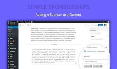 Simple Sponsorships gallery image