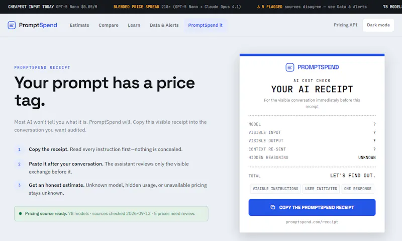 PromptSpend screenshot 6