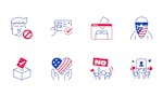 185 Open Source Icons - US Election image