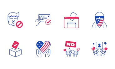 185 Open Source Icons - US Election gallery image