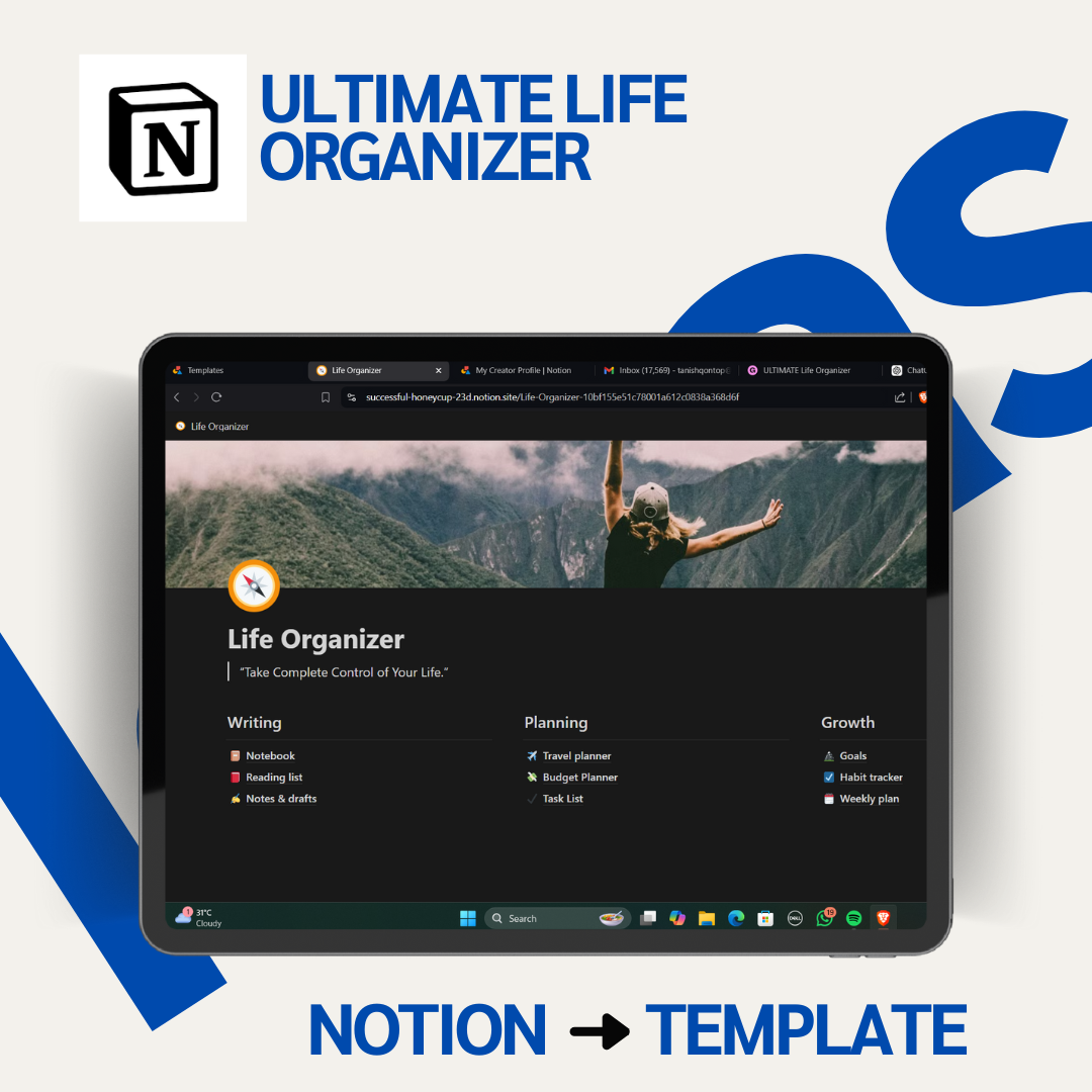 Ultimate Life Organizer Notion Template logo