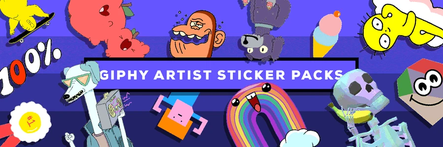 Artist Sticker Packs by GIPHY Arts