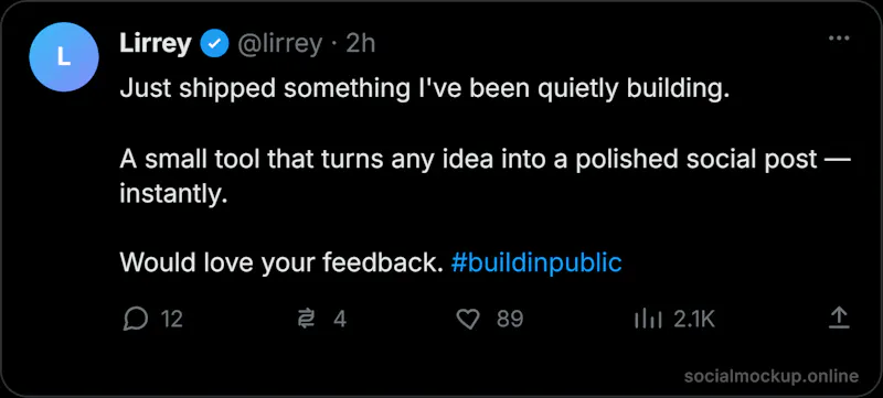 SocialPostMockup screenshot 2