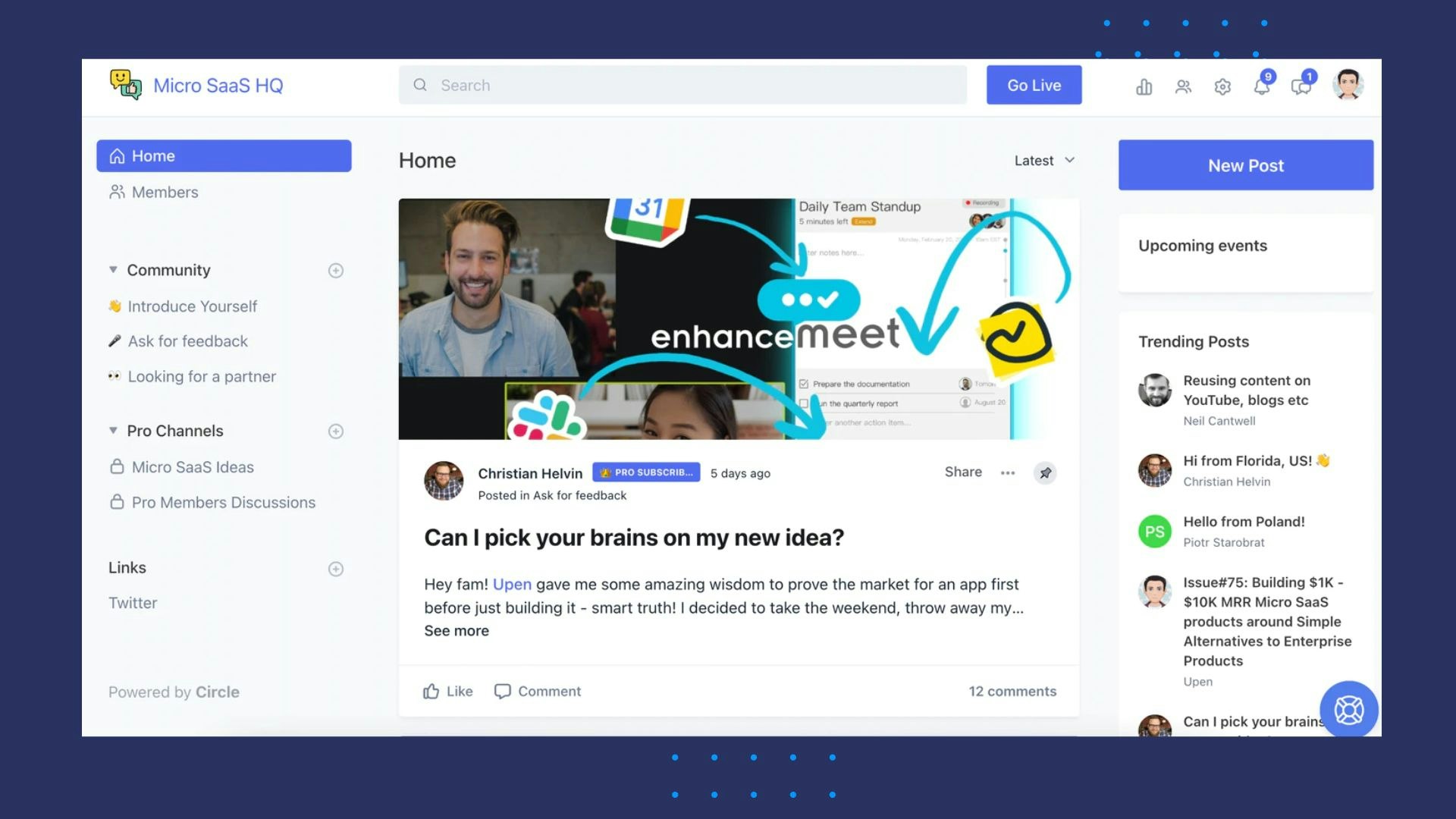 Micro SaaS HQ - Прибыльные идеи Micro SaaS, поддерживающее сообщество медиа 8