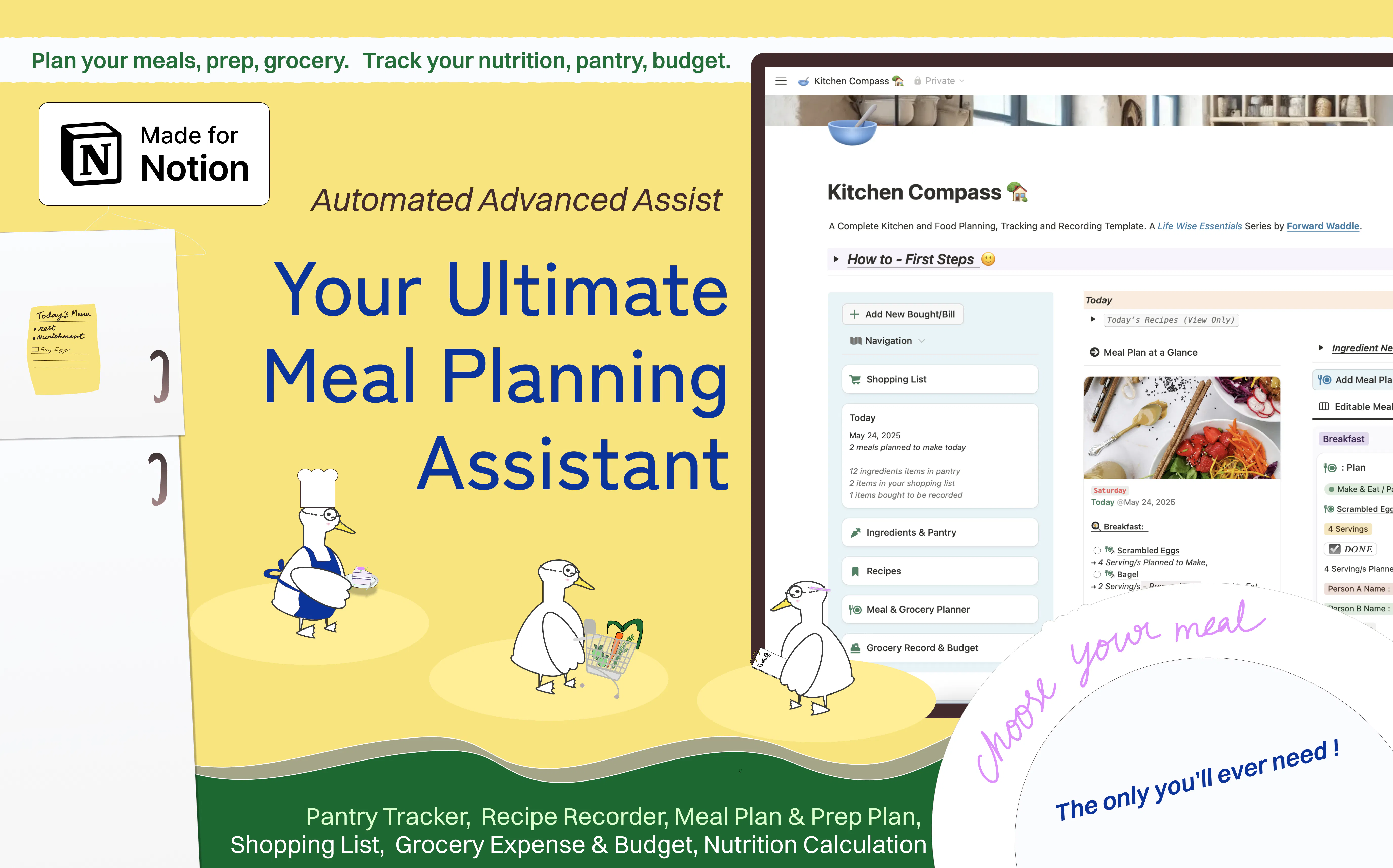 Advanced Notion Meal Planner gallery image