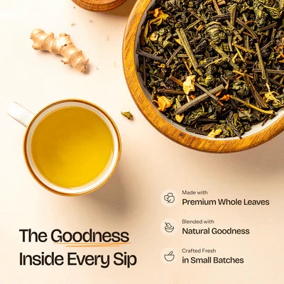 BienLeaf Ginger Green Tea - Screenshot 2 showing product features and functionality