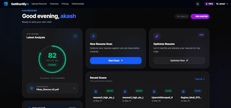 GetshortifyAI screenshot 2