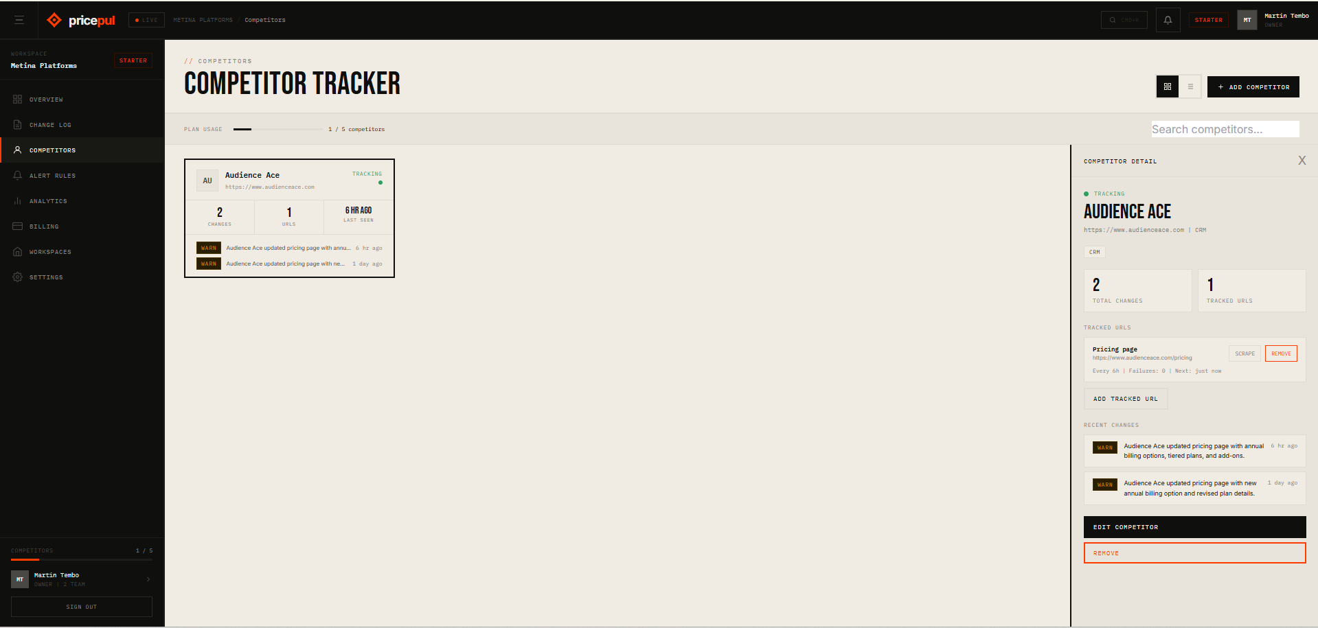PricePul - Pricing Intelligence Tool gallery image