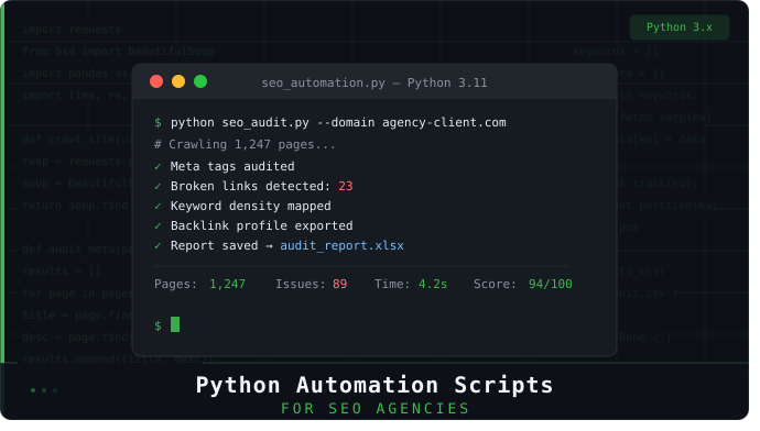 Python Automation Scripts for SEO