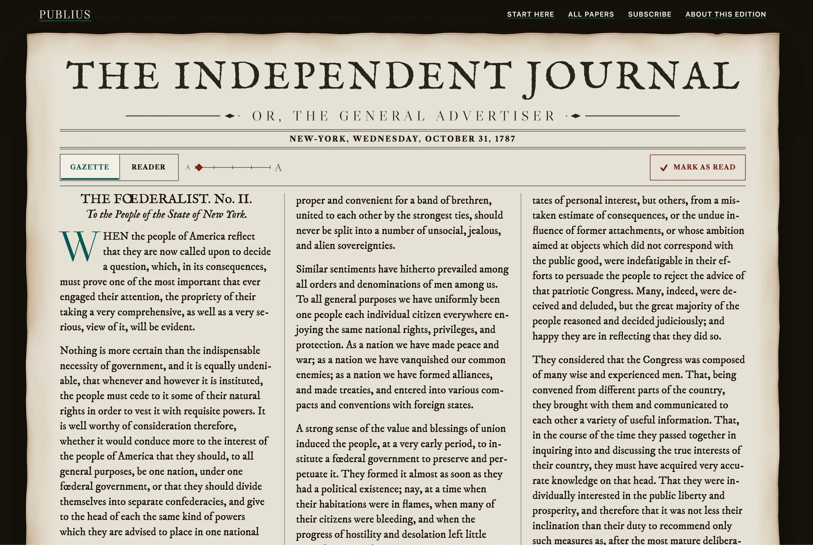 Federalist Reader gallery image