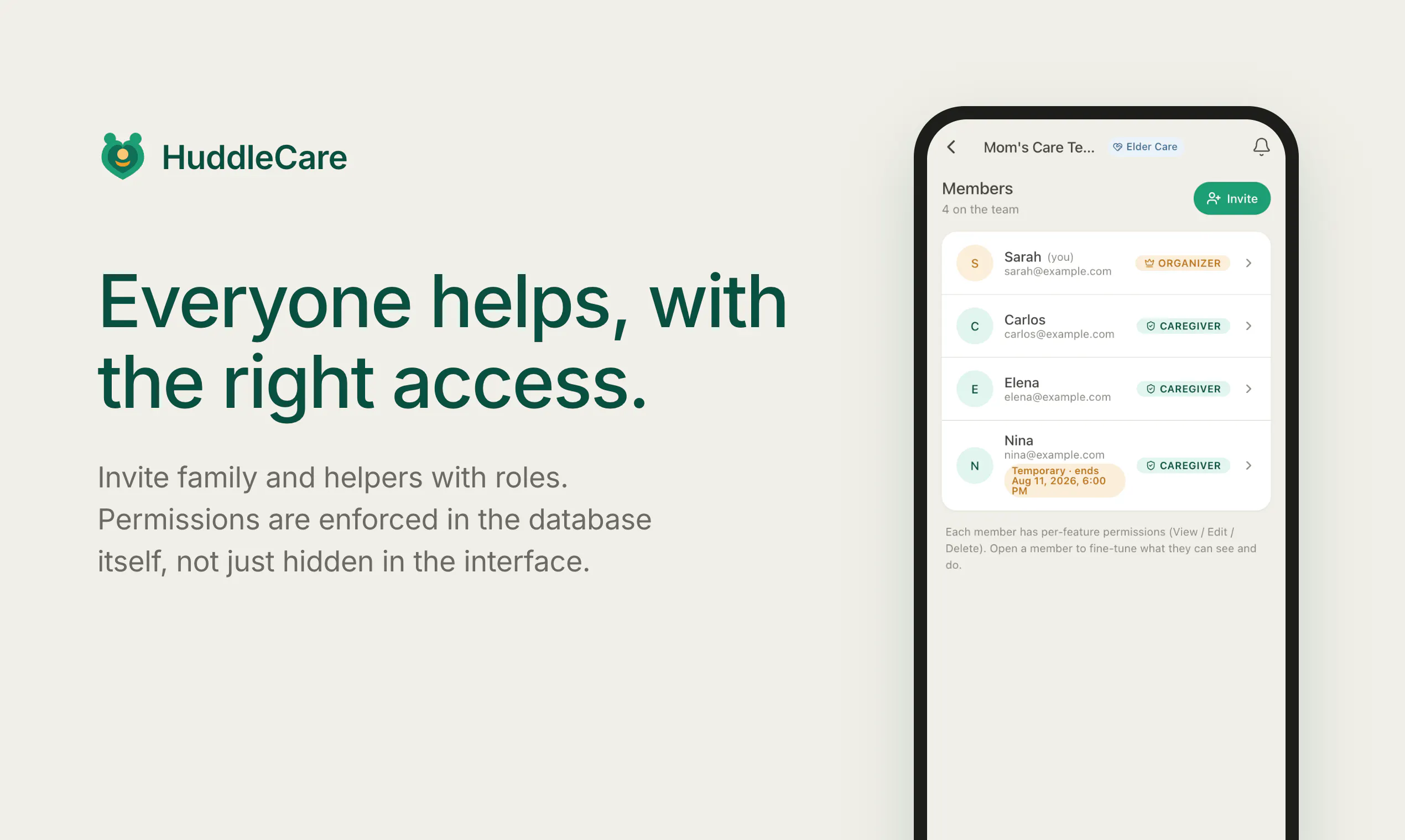 HuddleCare screenshot