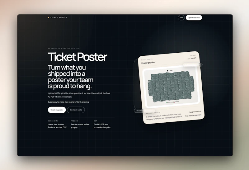 Ticket Poster screenshot 1