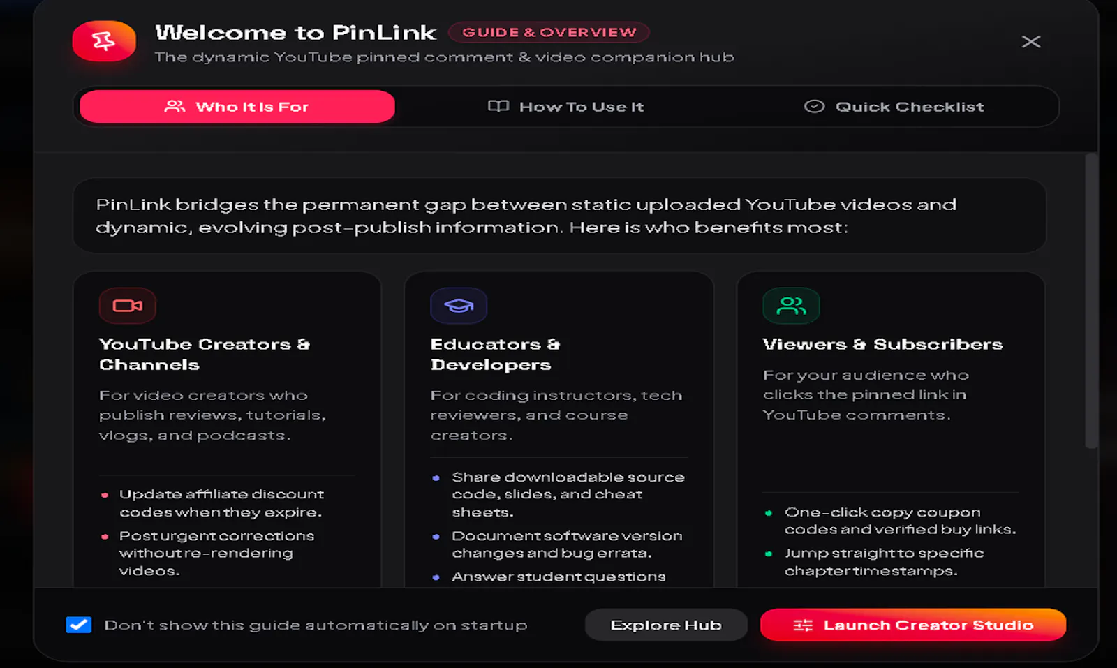 PinLink screenshot 2
