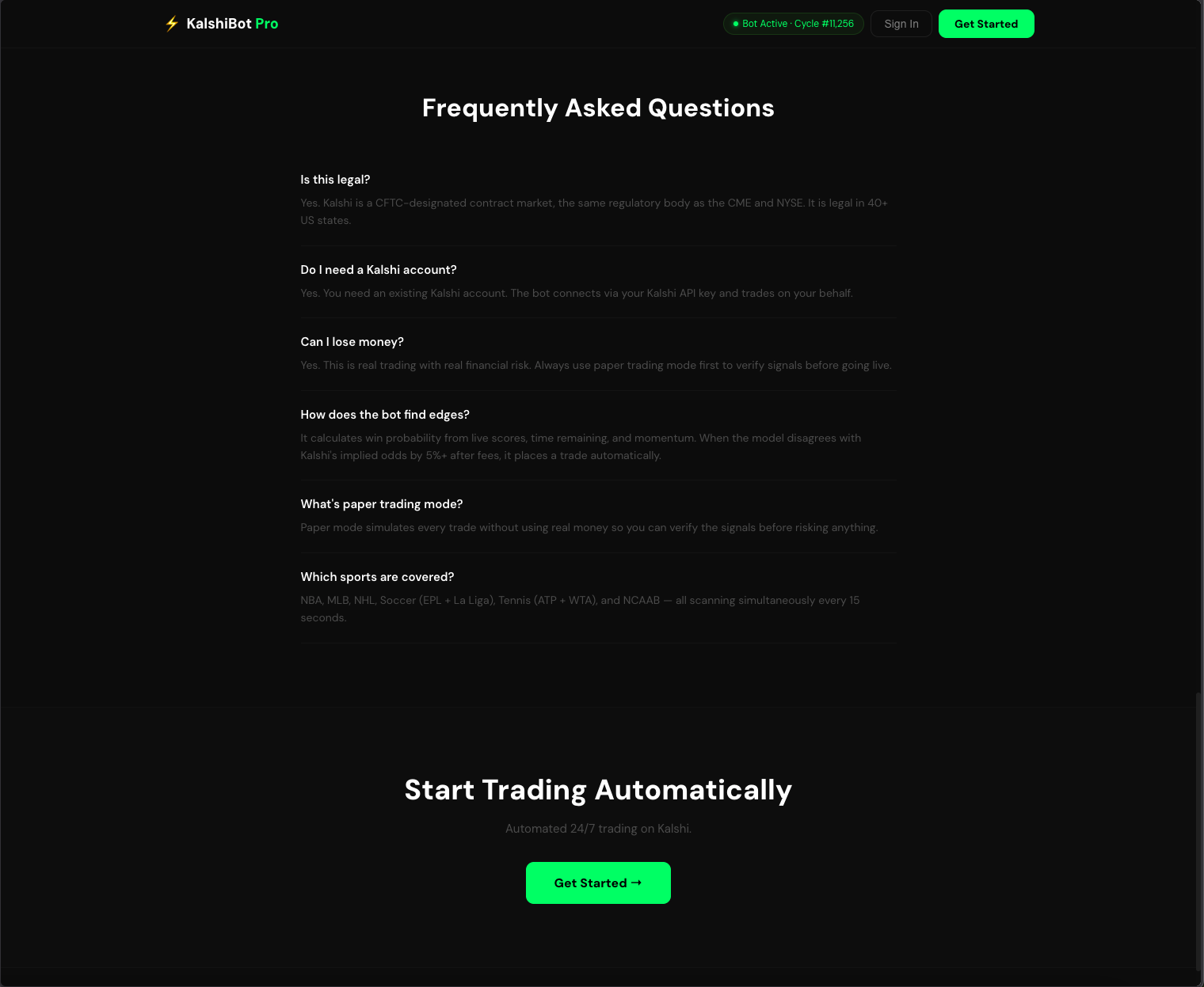 KalshiBot Pro gallery image
