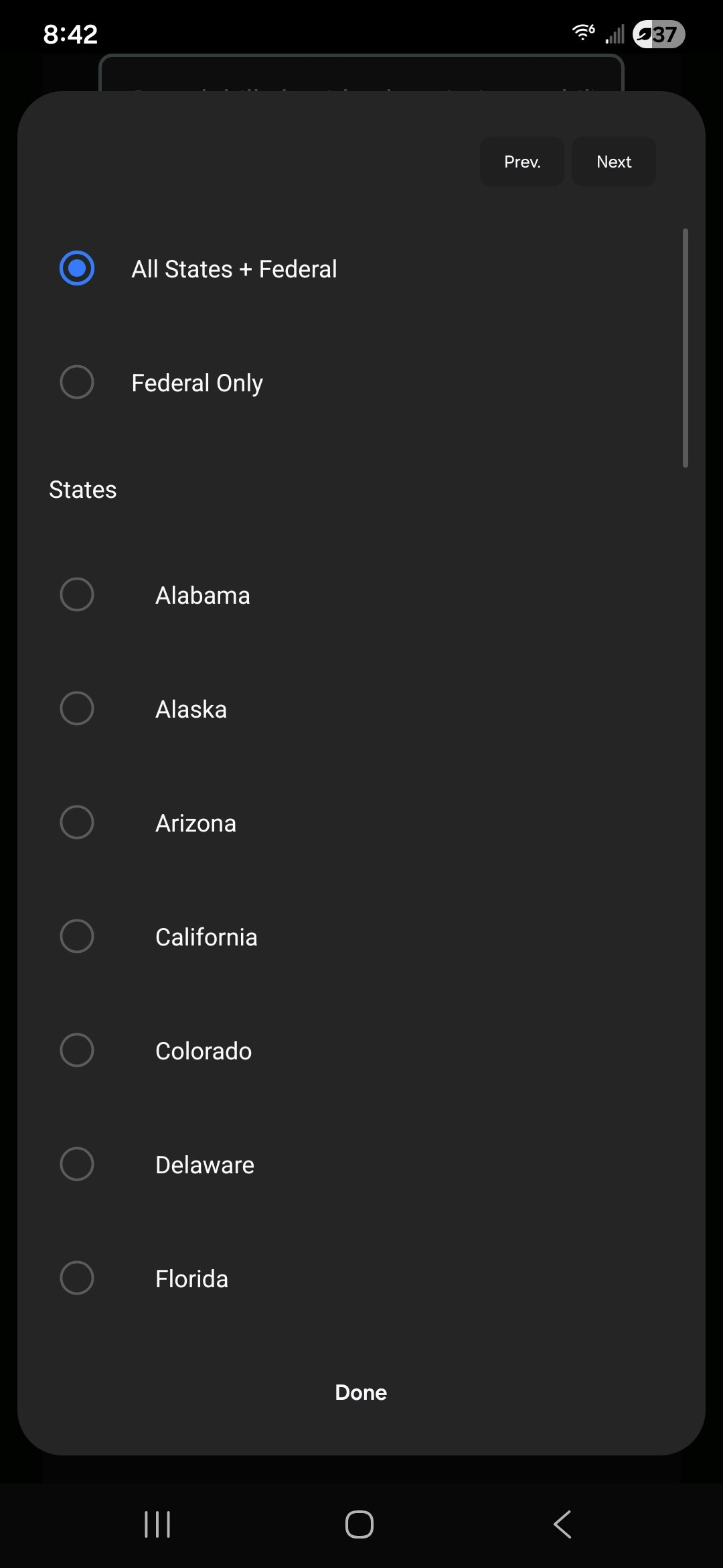 Dan K Reports - Cannabis Policy Tracker - Screenshot 3 showing product features and functionality