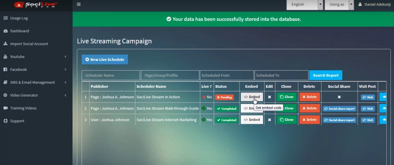 Soci Live Stream gallery image