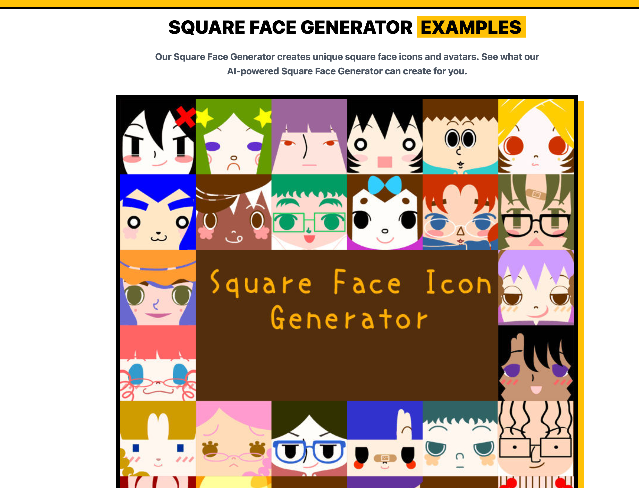Square Face Generator gallery image