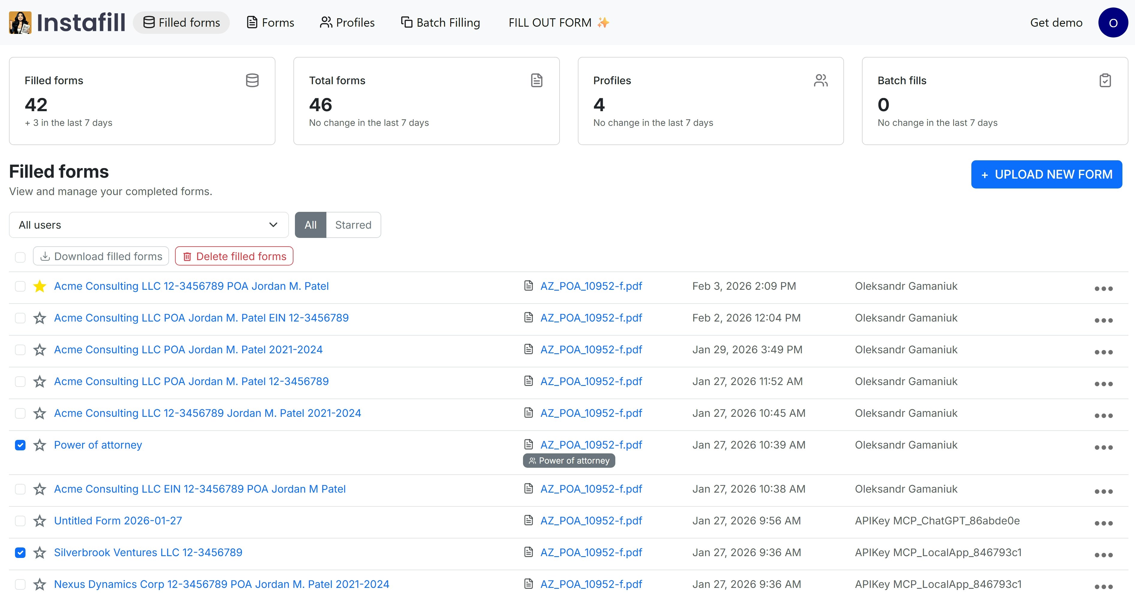 Instafill.ai - Screenshot 3 showing product features and functionality