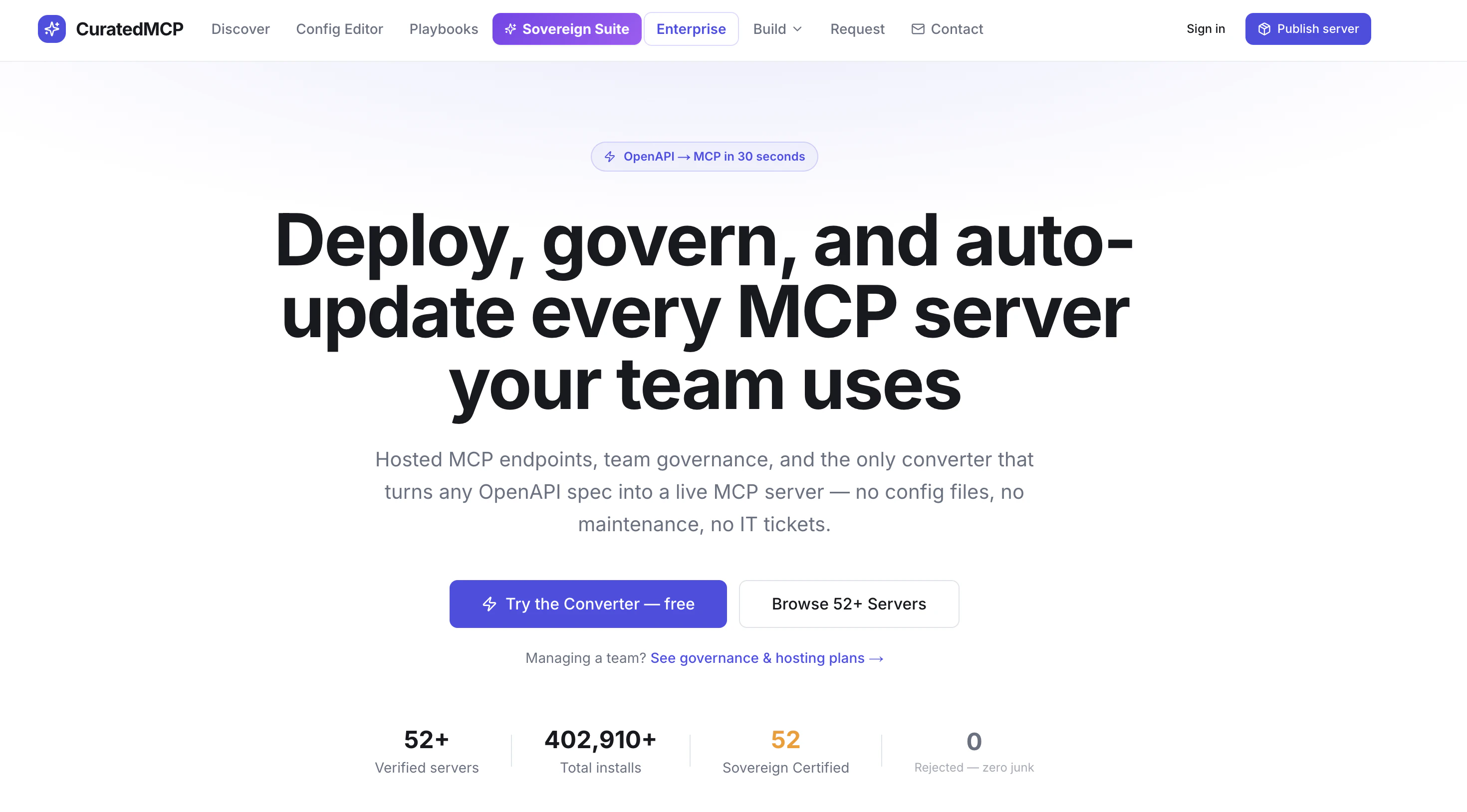 CuratedMCP.com General Availability logo