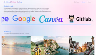 React Motion Gallery gallery image