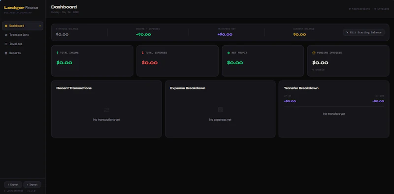 Ledger Finance — Business Accounting screenshot 2