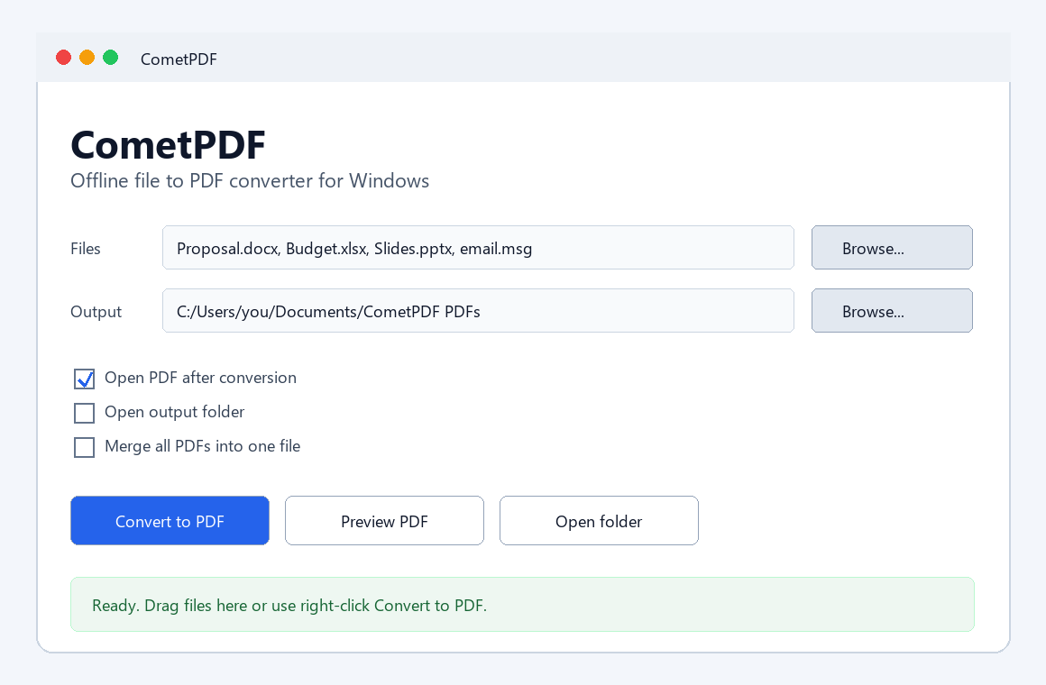 CometPDF gallery image