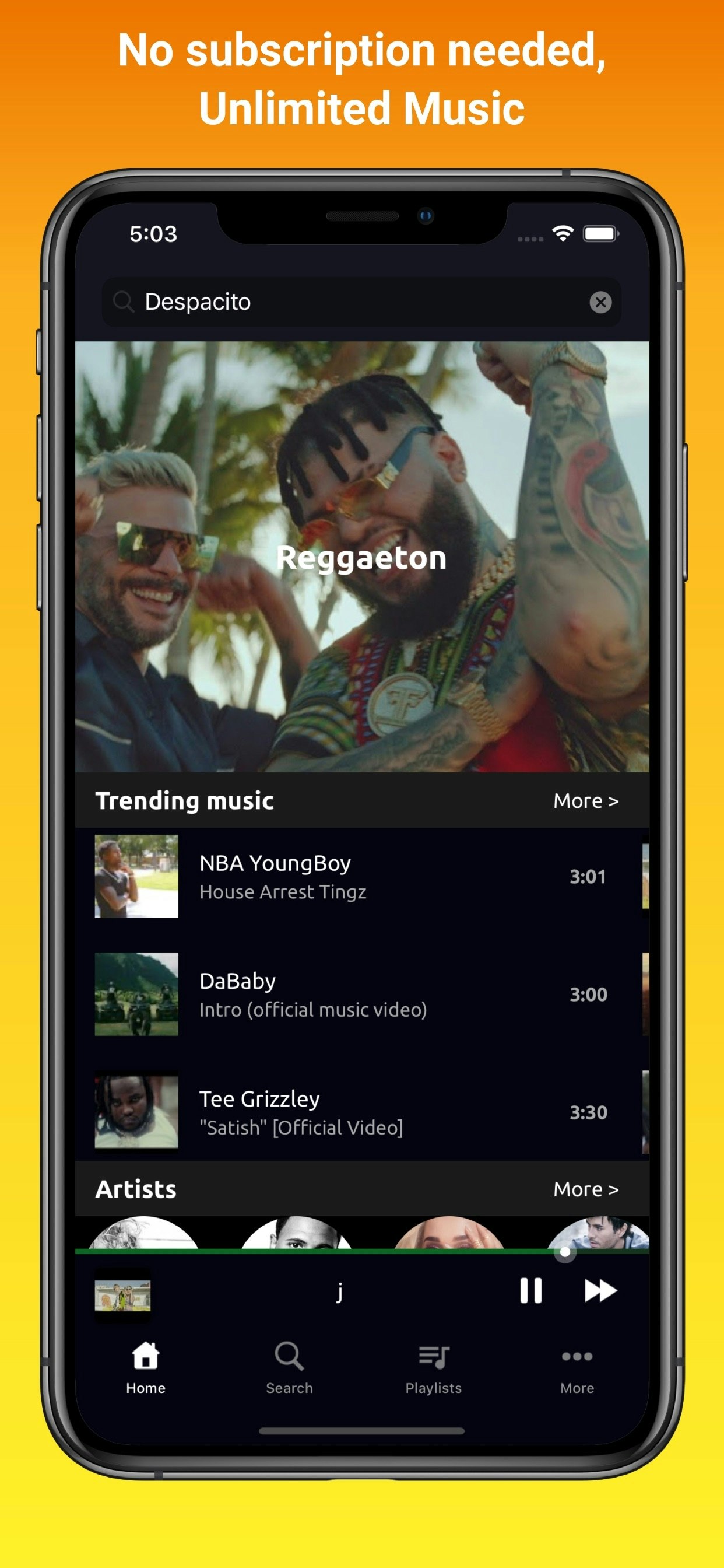 Music/Video Player for YouTube media 4
