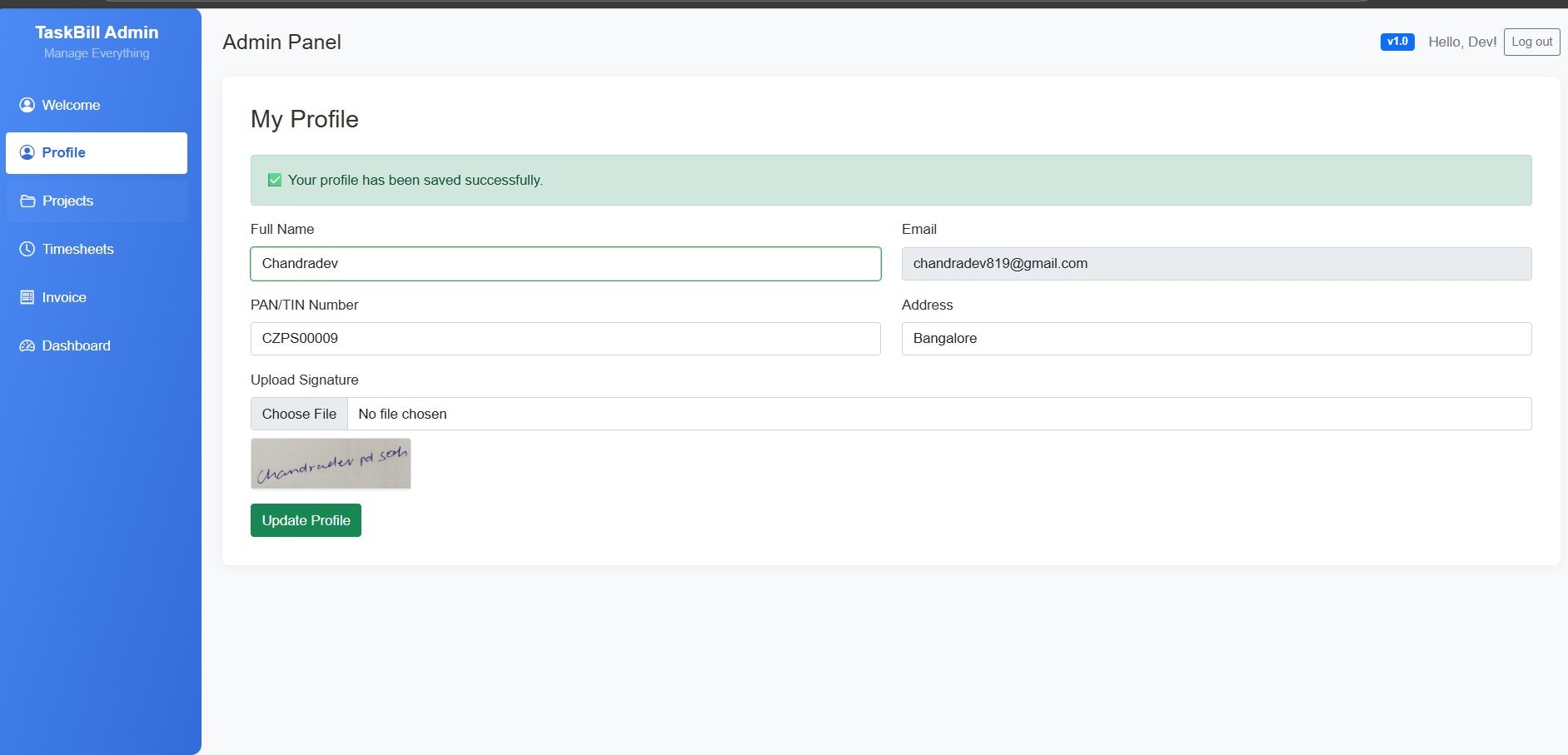 Média Facture de tâches - Application simple de feuille de temps et de facturation en ligne pour les indépendants 6