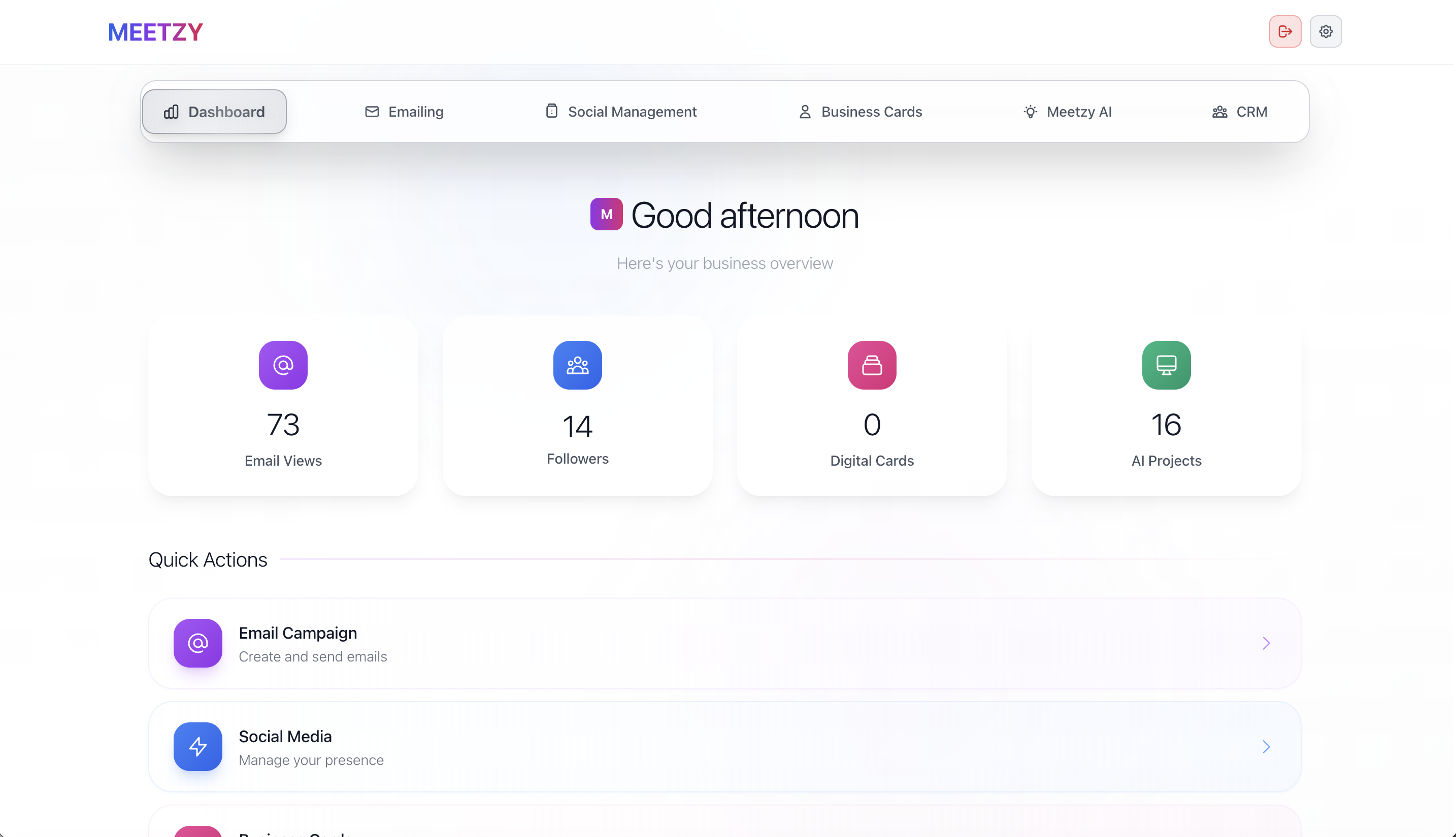 Meetzy - Screenshot 3 showing product features and functionality
