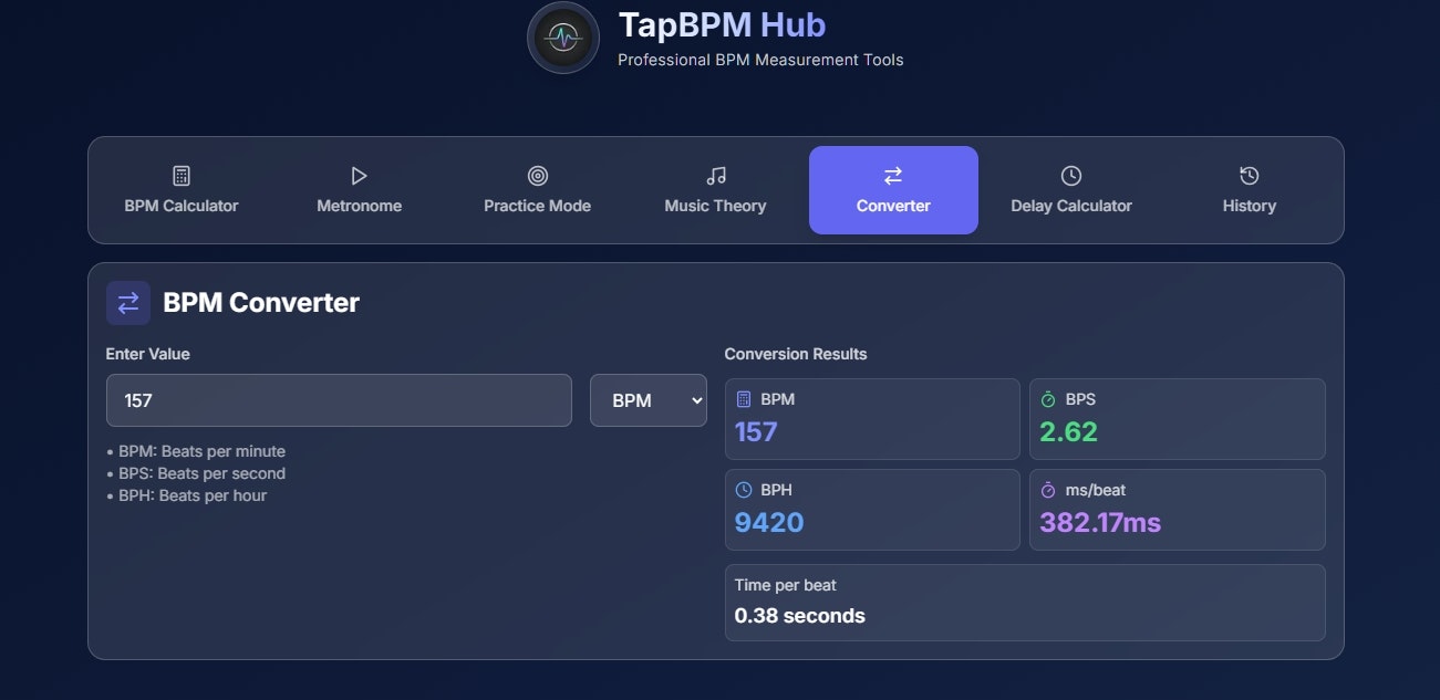 TapBPM Hub — A modern tap tempo toolkit gallery image