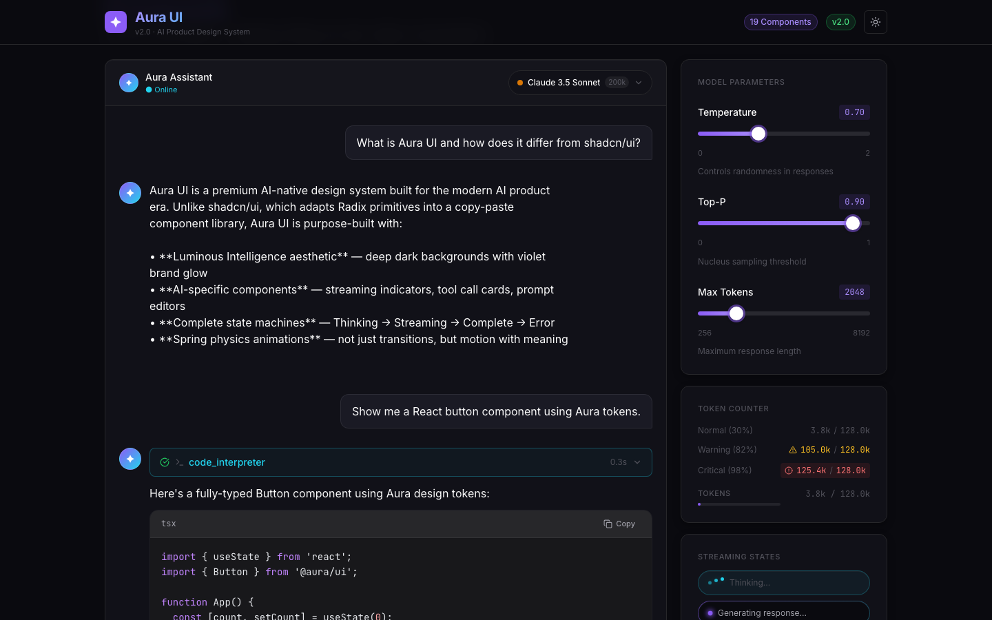 Aura UI gallery image