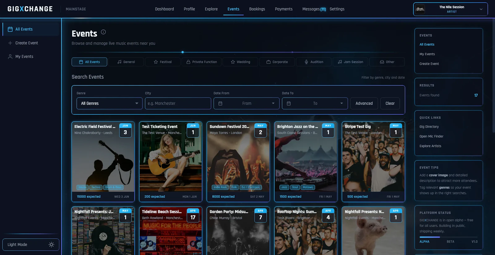 GigXchange screenshot 2