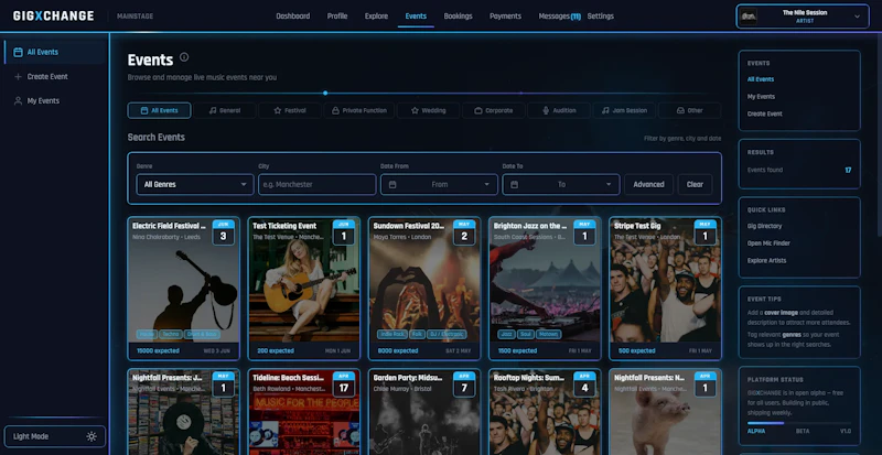 GigXchange screenshot 2