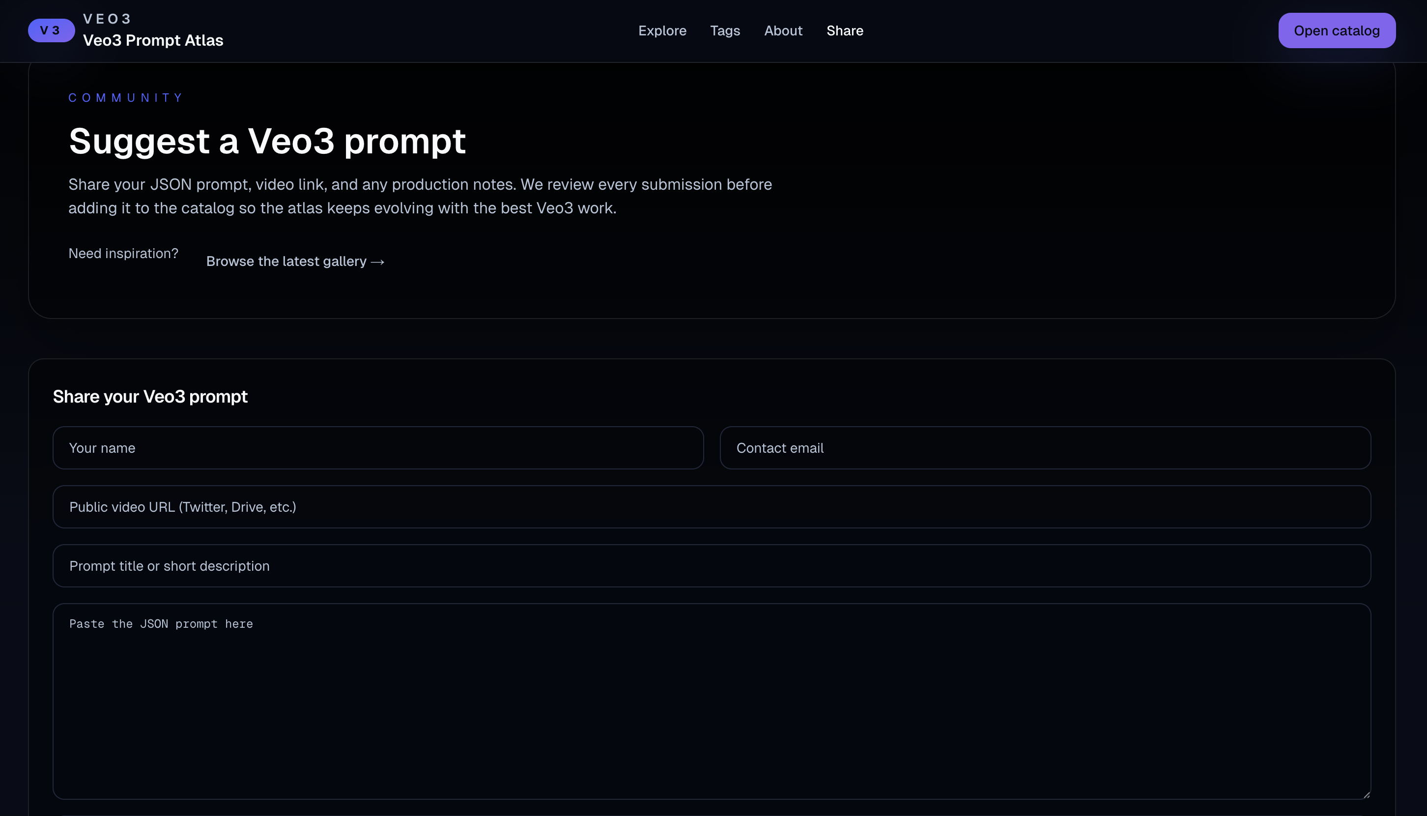 Veo3 Prompt Atlas gallery image