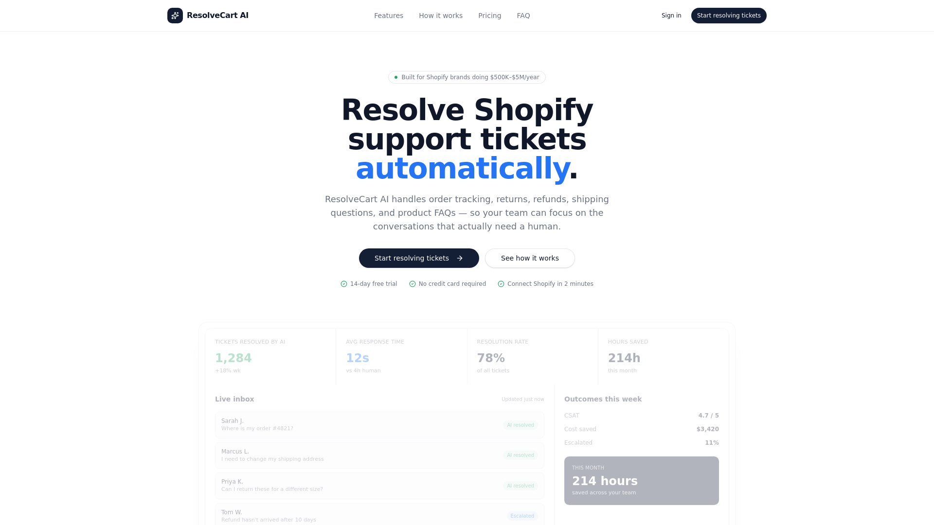 ResolveCart AI gallery image