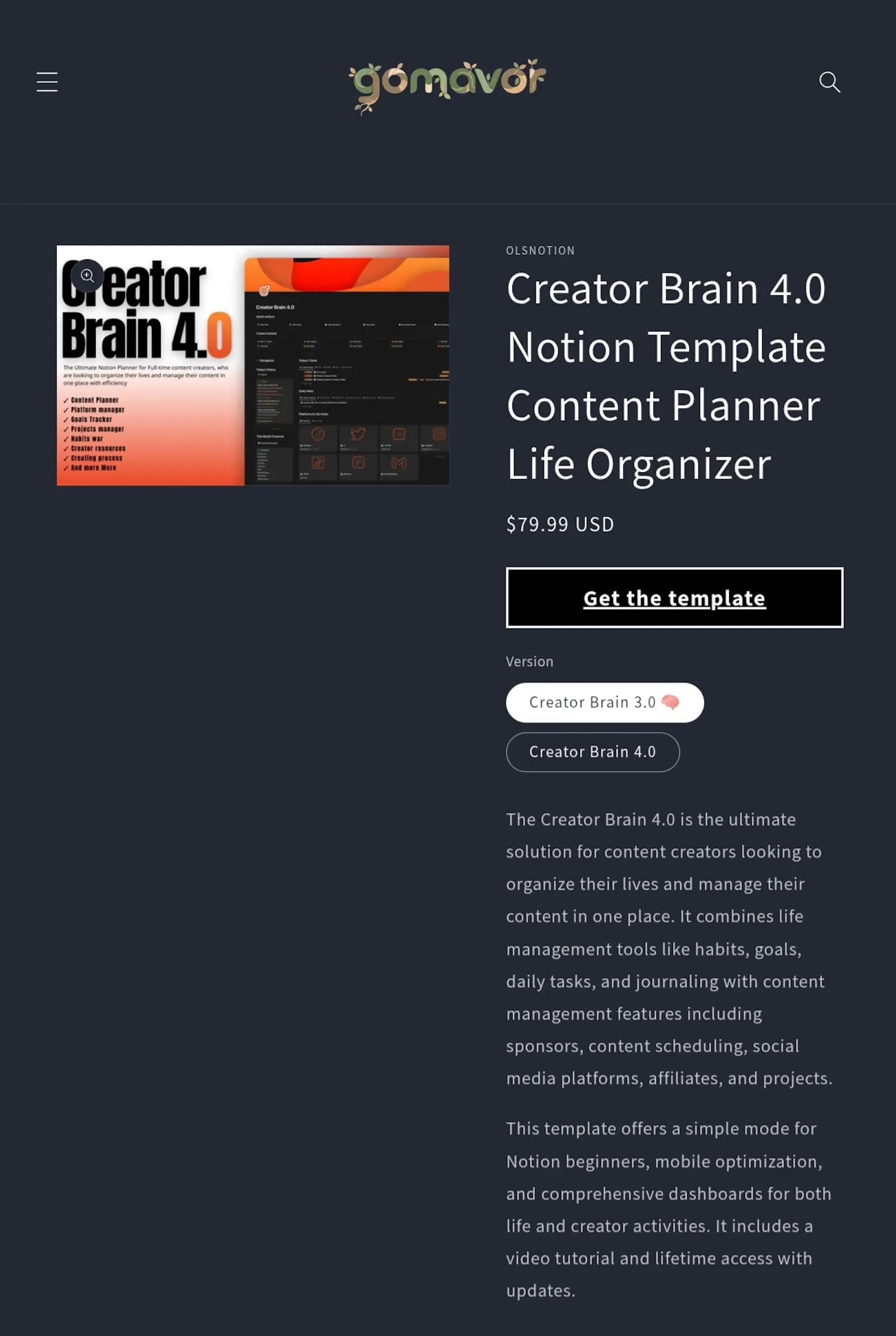 gomavor screenshot 1