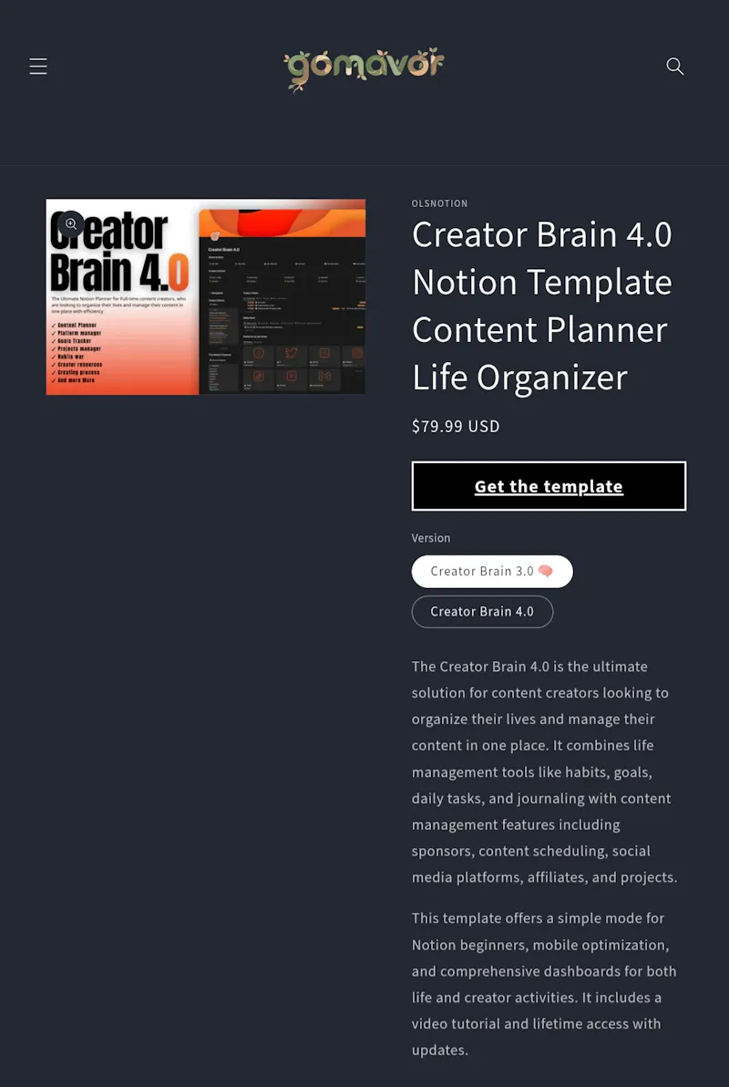 gomavor screenshot 1