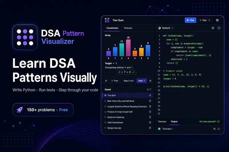DSA Pattern Visualizer screenshot 1