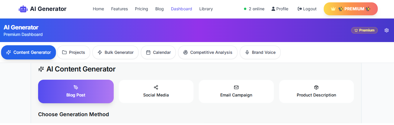 AI Generator Blogs, ... logo