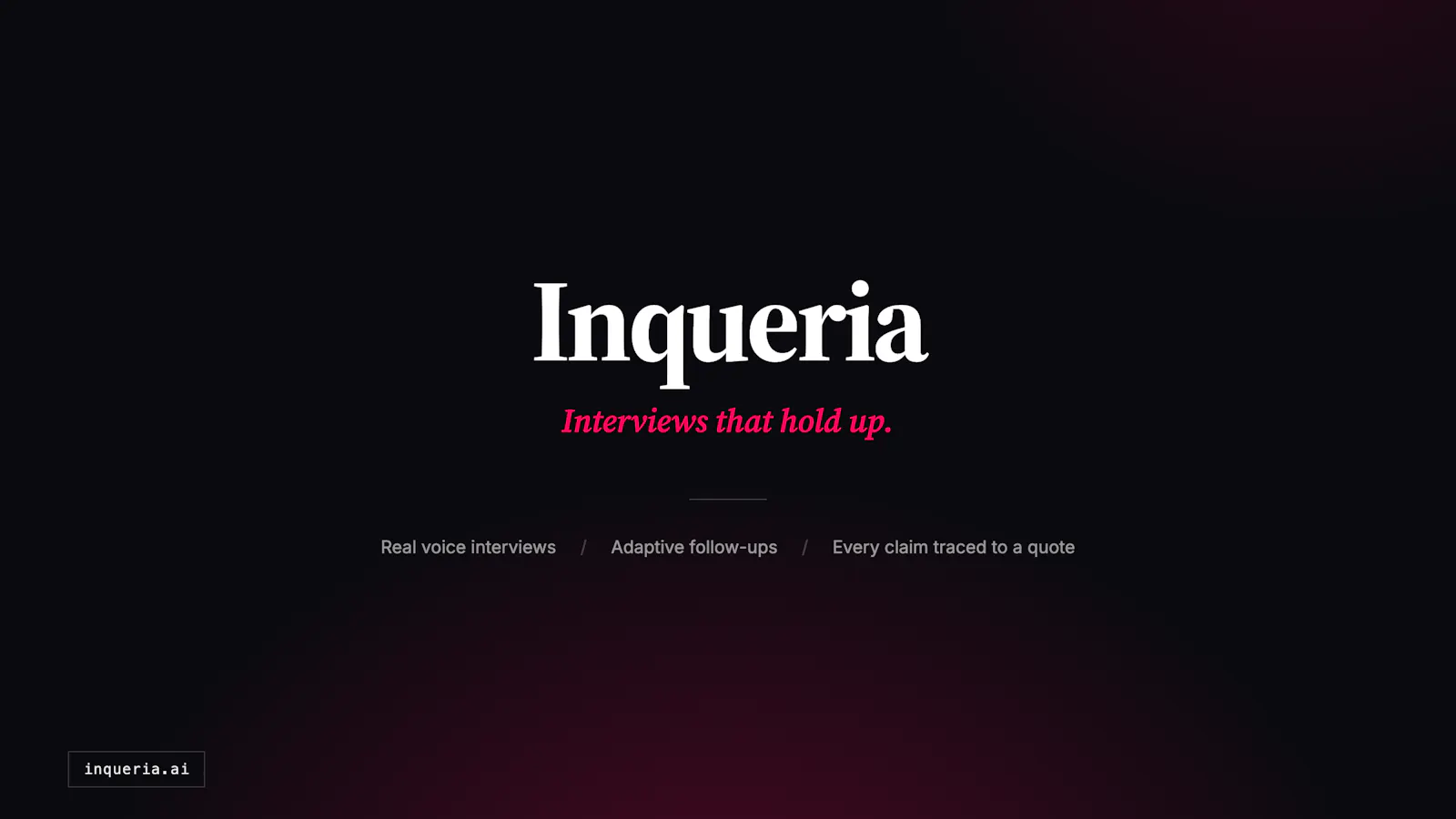 Inqueria: Interviews that Hold Up screenshot 8