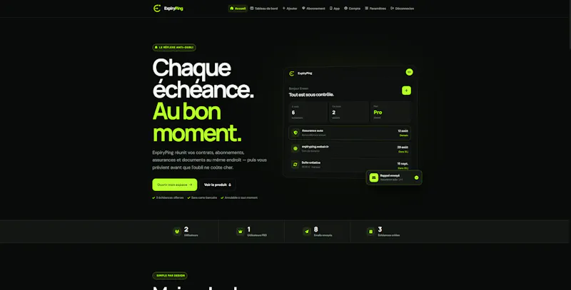 ExpiryPing screenshot 2