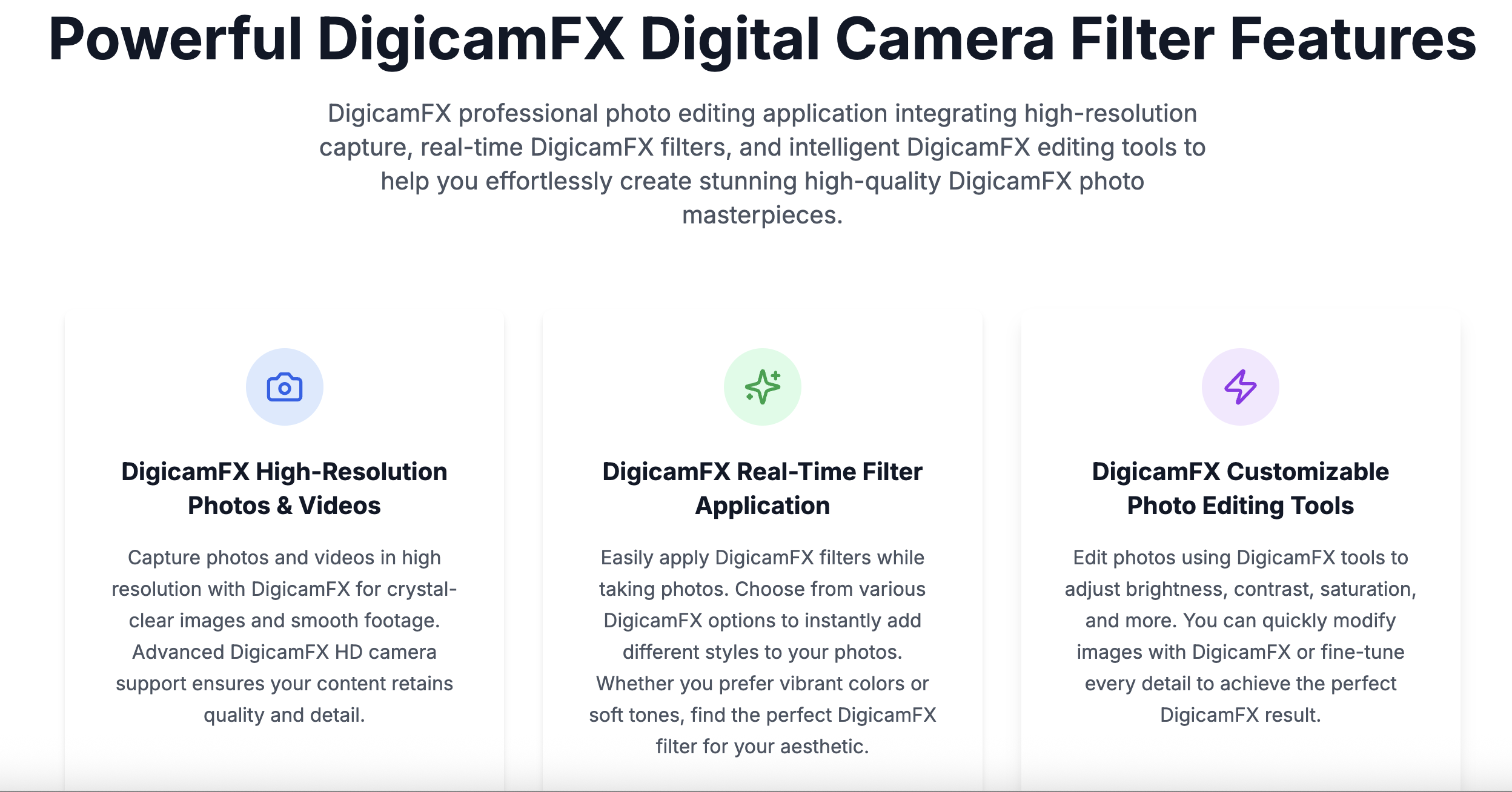 Média Filtre d'appareil photo numérique - Filtre d'appareil photo numérique - outil d'effets photo vintage AI 3