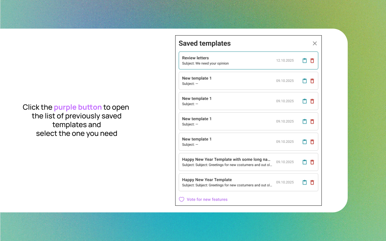 Gmail Template with Attachment gallery image