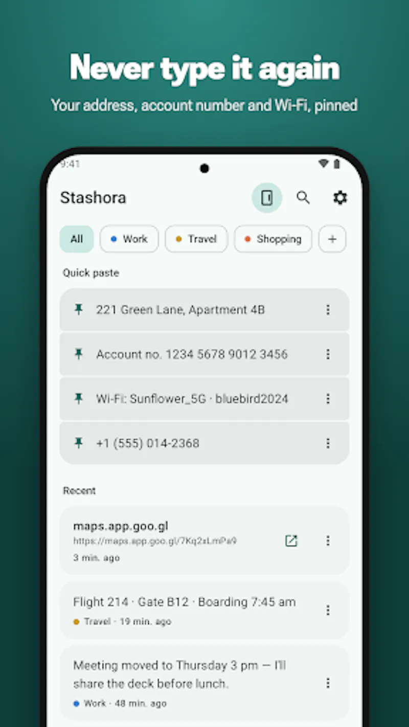 Stashora: Floating Clipboard screenshot 3