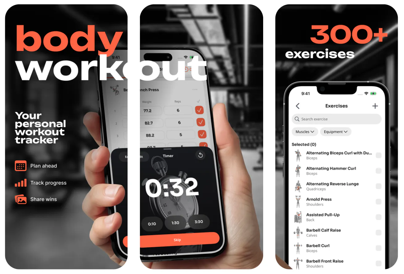 Body Workout — Exercise Tracker gallery image