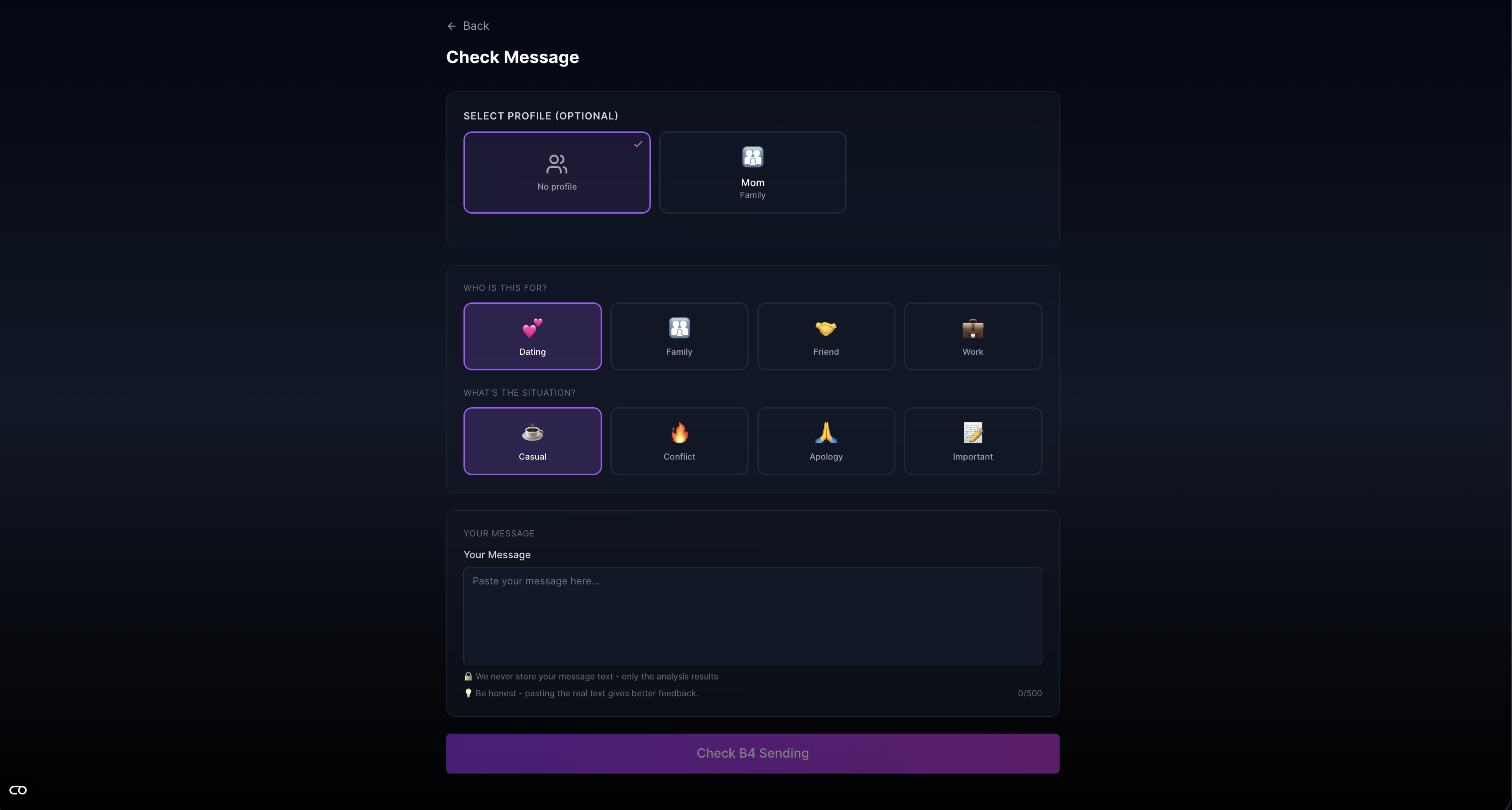 B4Send - Screenshot 5 showing product features and functionality